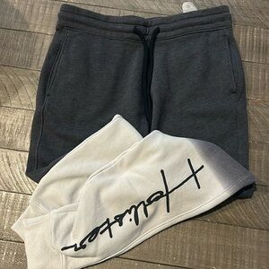 Hollister joggers two toned